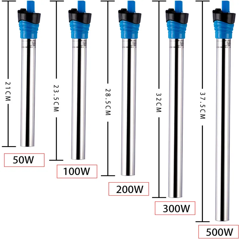 Marine Aquarium Chiller - 50W/100W/200W/300W/500W Submersible Aquarium Heater Fish Tank