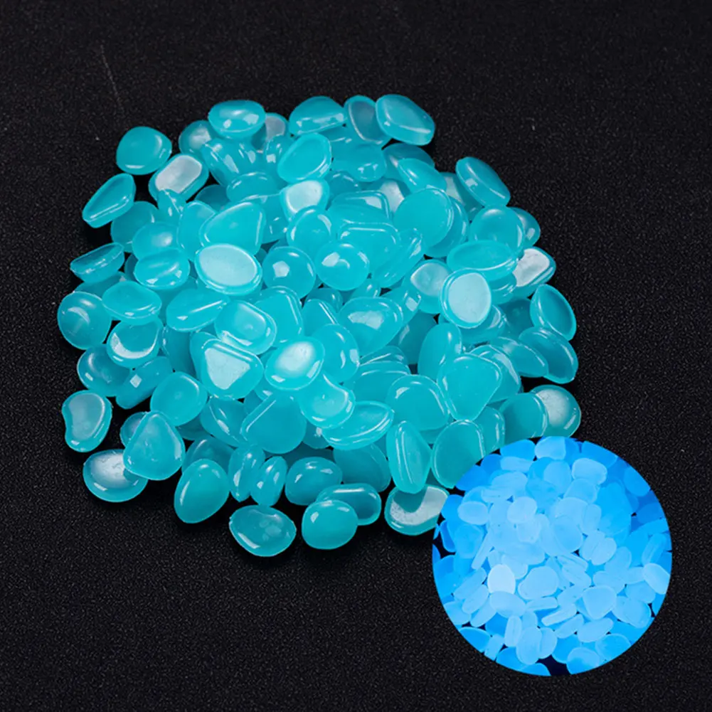 Aquarium Marine Stone - 100Pcs Pebbles Glow In The Dark