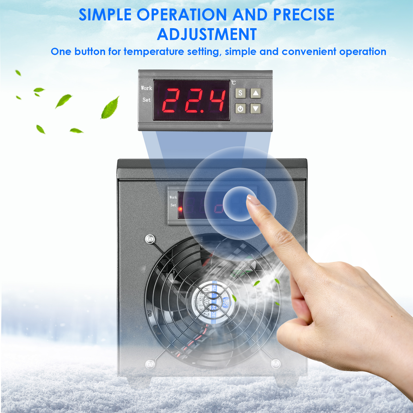180W Aquarium Water Chiller 55 - Marine Aquarium Chiller avaliação e preço