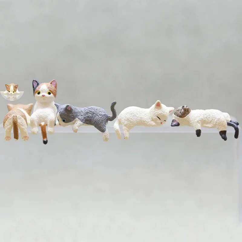 Cute Cartoon Cat Decor PVC Hom - Marine Aquarium Water avaliação e preço