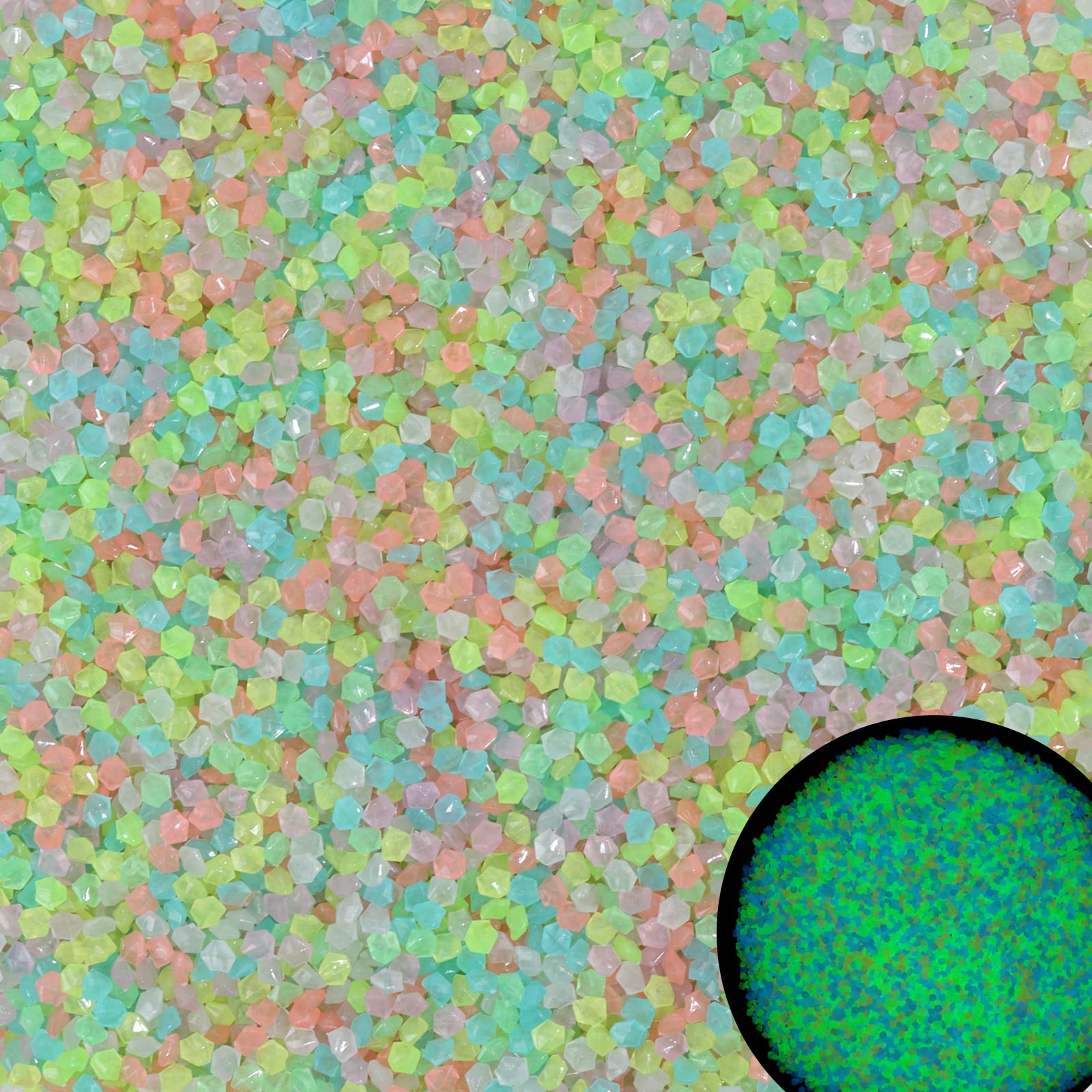 1000Pcs Luminous Sand Glow In  - Aquarium Marine Stone avaliação e preço
