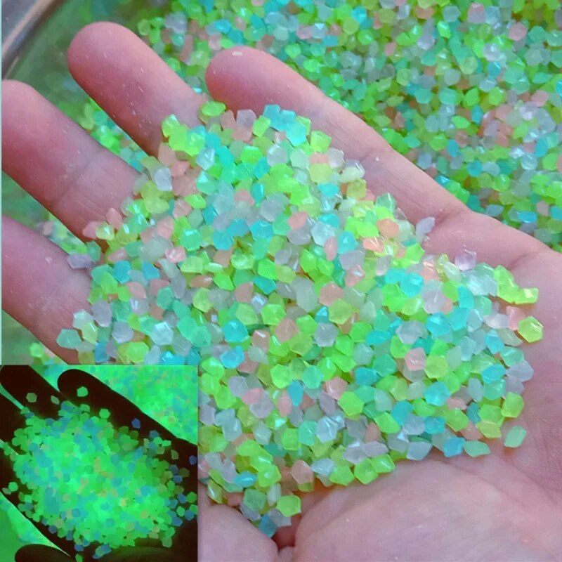 1000pcs 3-5mm Luminous Sand Gl - Aquarium Marine Stone avaliação e preço