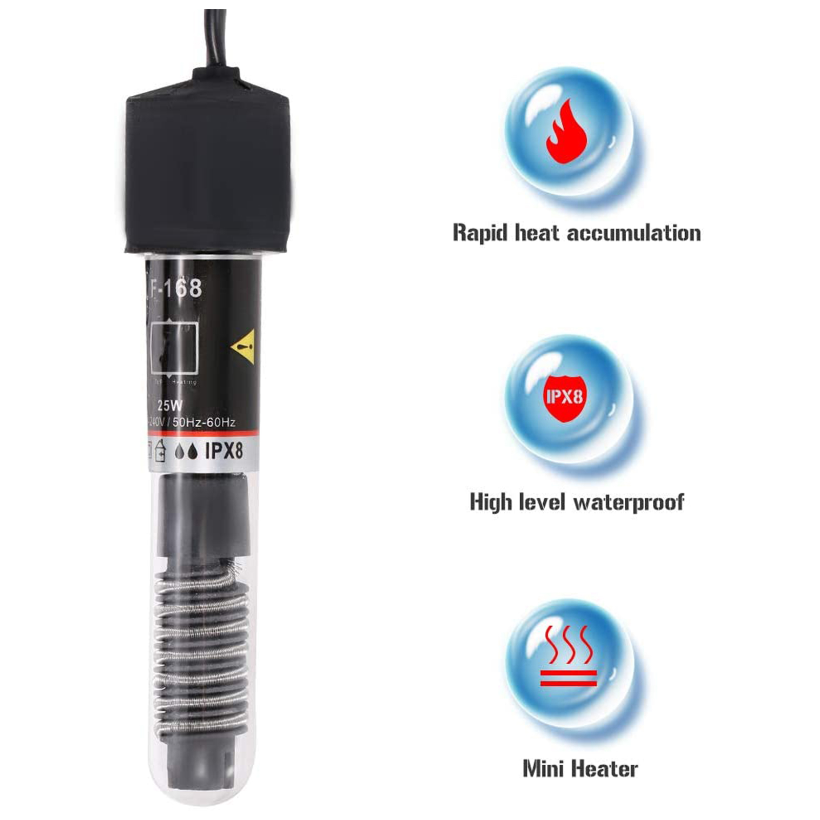 Mini Aquarium Heater Submersib - Marine Aquarium Water avaliação e preço