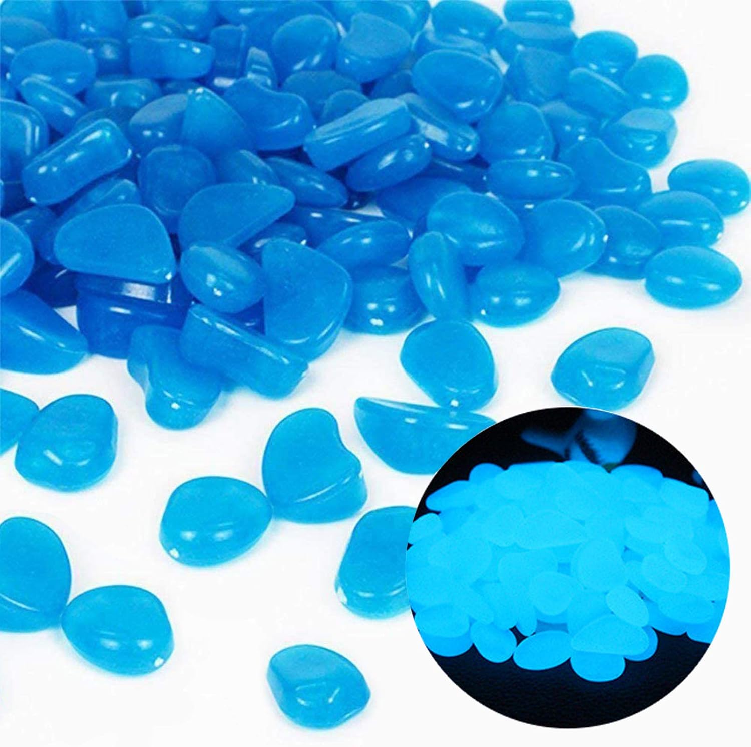 Fish Tank Rocks Glow Blue Pebb - Aquarium Marine Stone avaliação e preço
