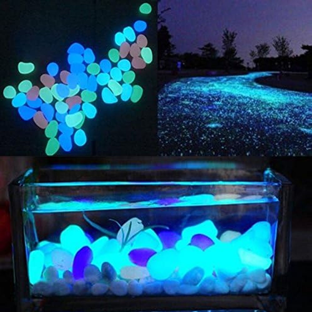 Fish Tank Rocks Glow Blue Pebb - Aquarium Marine Stone avaliação e preço