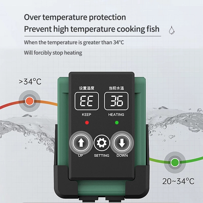 New Aquarium Submersible Heate - Marine Aquarium Chiller avaliação e preço