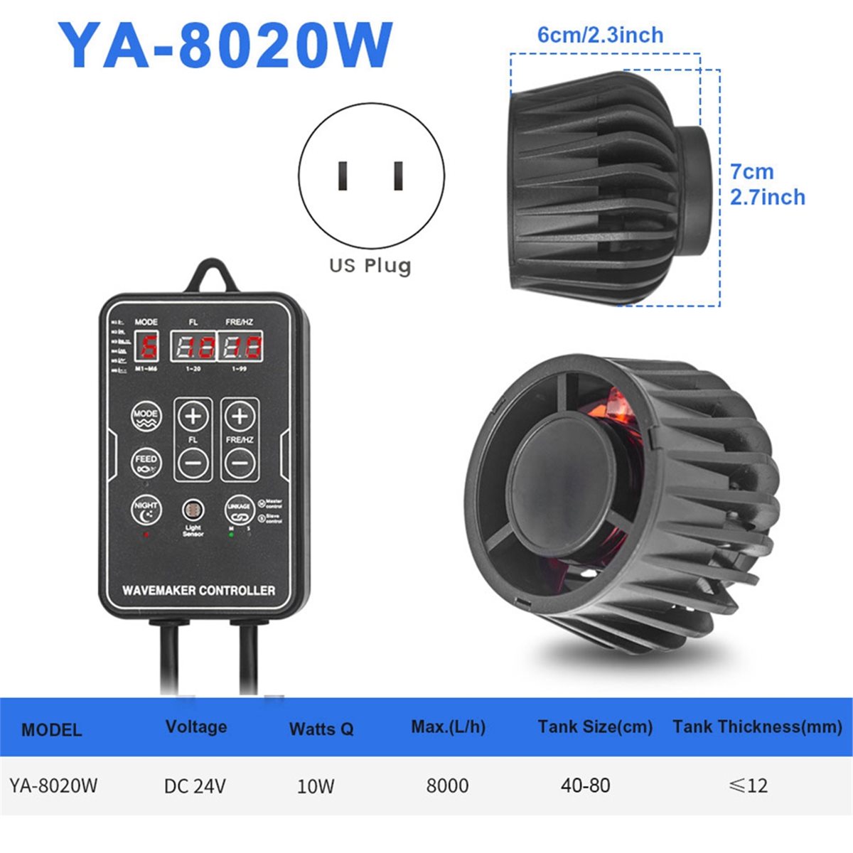 NEW Fish Magnetic Aquarium Wav - Powerhead Wave Maker avaliação e preço