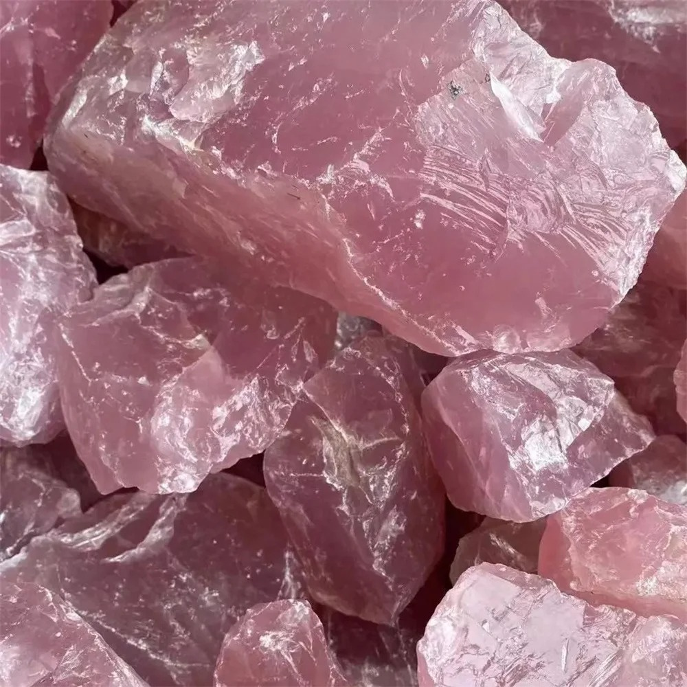 Pure Natural Pink Rose Quartz  - Aquarium Marine Stone avaliação e preço