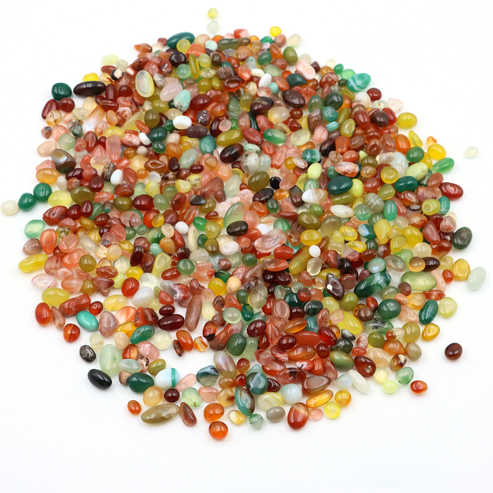 Natural Colorful Agate Gravel  - Aquarium Marine Stone avaliação e preço