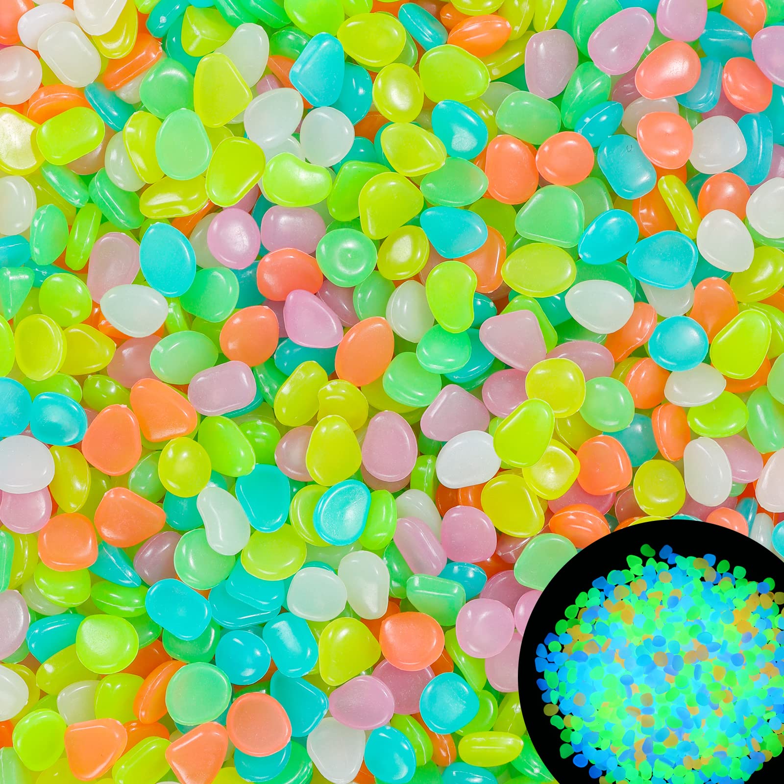 100Pcs Glow in the Dark Garden - Aquarium Marine Stone avaliação e preço