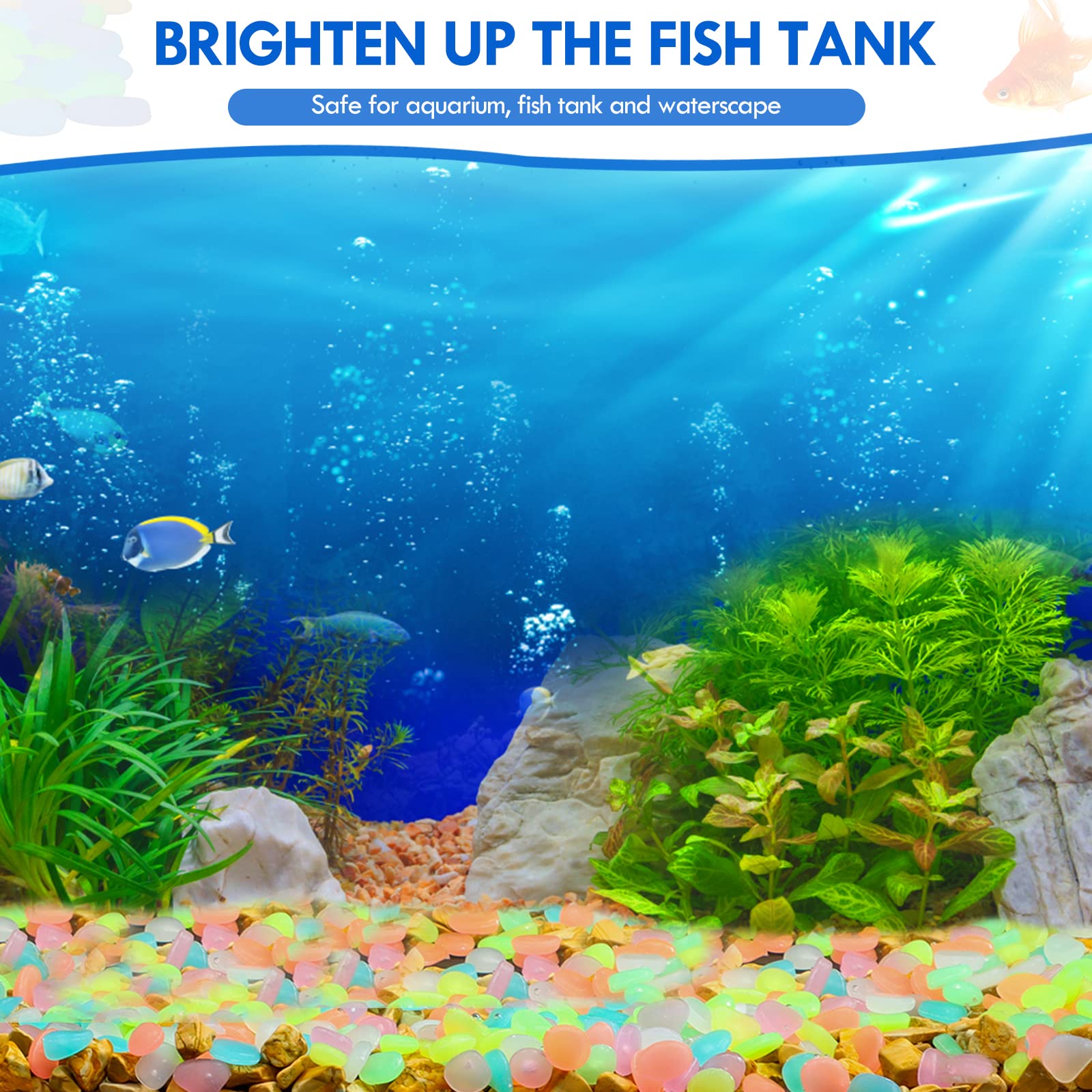 100Pcs Glow in the Dark Garden - Aquarium Marine Stone avaliação e preço