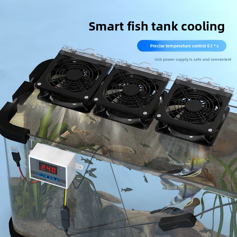 USB Smart Silent Cooling Fan A - Marine Aquarium Chiller avaliação e preço