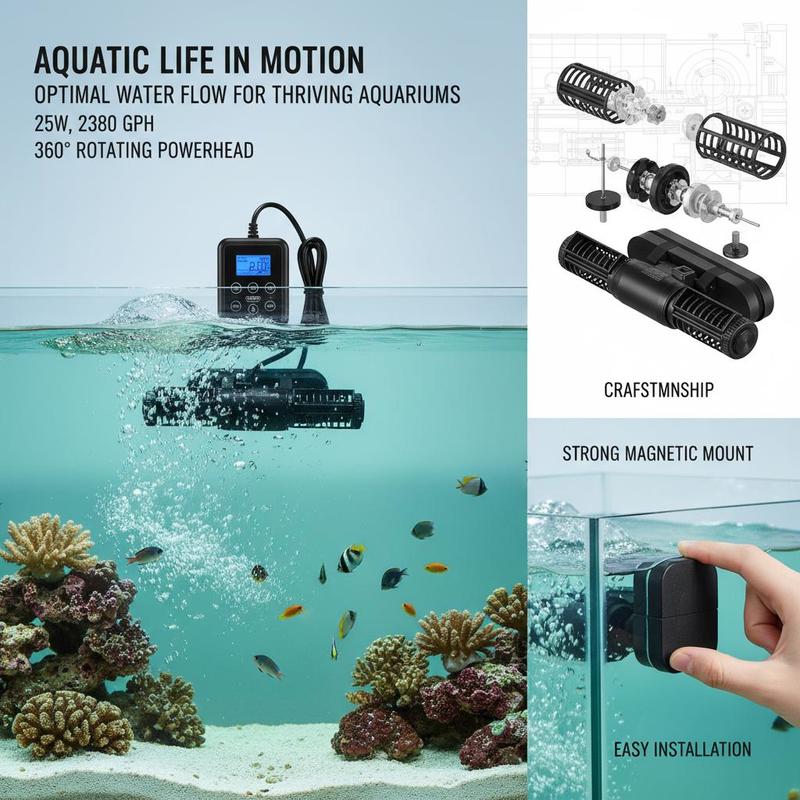 Free Shipping-Fish Tank Circul - Powerhead Wave Maker avaliação e preço