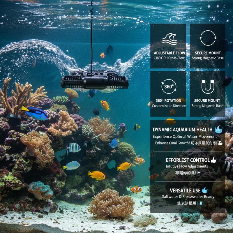 Free Shipping-Fish Tank Circul - Powerhead Wave Maker avaliação e preço