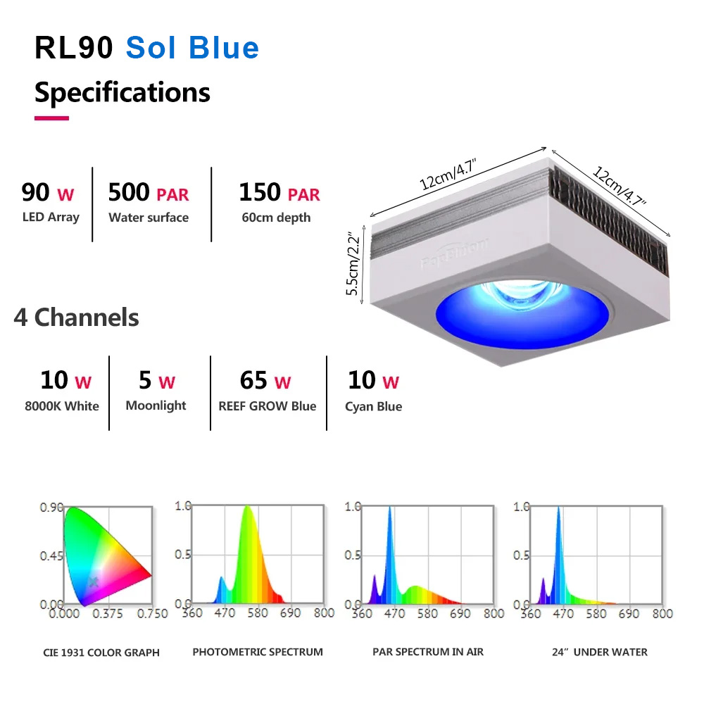 PopBloom-RL90 WiFi LED Aquariu - Marine X Aquarium avaliação e preço